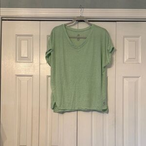 Pro Player Light Green V-Neck Women's Tee